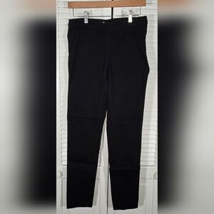 H&M Black Dress Skinny Stretchy Side Zip Cotton Spandex Jeggings Sz 8